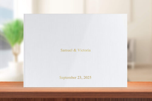 Custom Metallic Foil Cover VideoBook